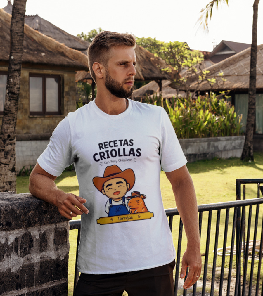 Recetas Criollas Con Yul Y Chigüizen Torrejas Vaquero Y Chigüiro T-Shirt