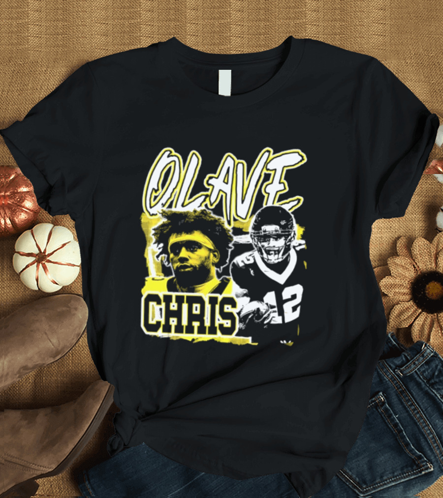 Chris Olave 12 New Orleans Saints Football Player Two Sided T-Shirt