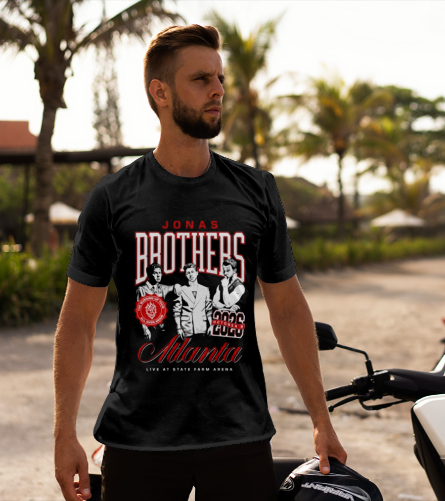 Jonas Brothers Atlanta State Farm Arena 2024 October Live Burning Up All Over Again T-Shirt