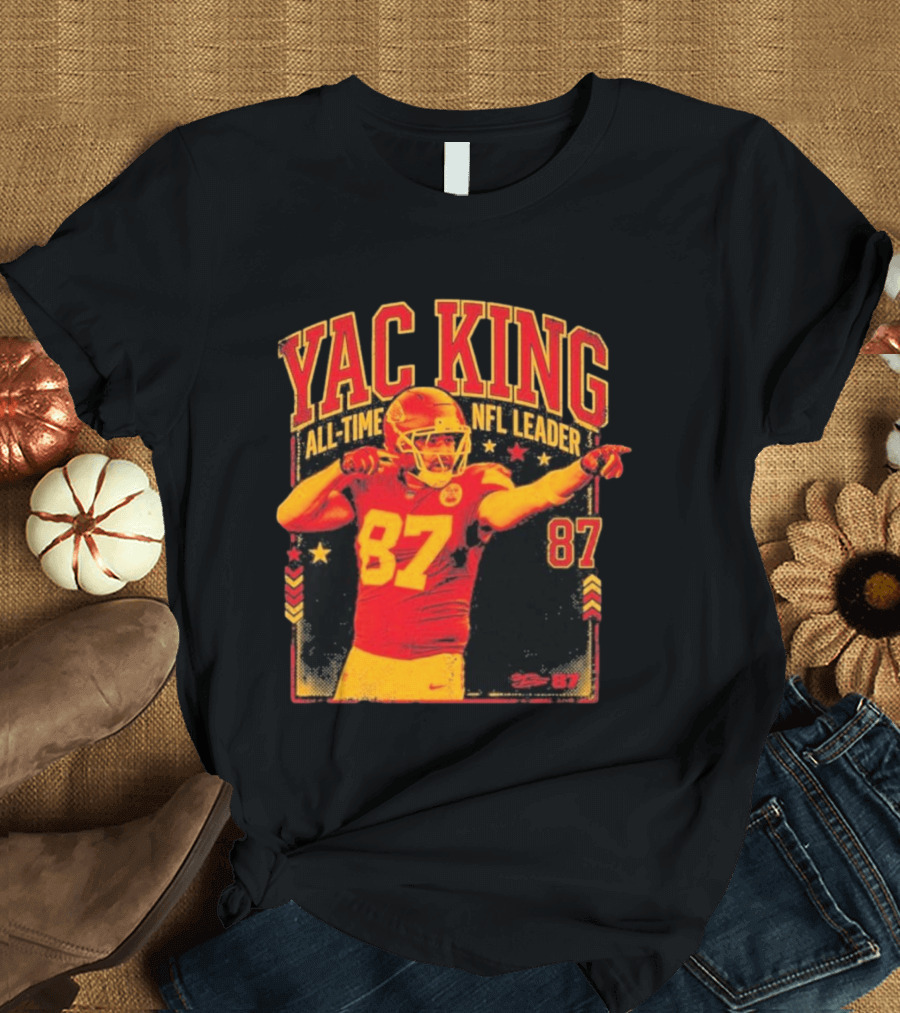 YAC King #87 All Time NFL Leader T-Shirt
