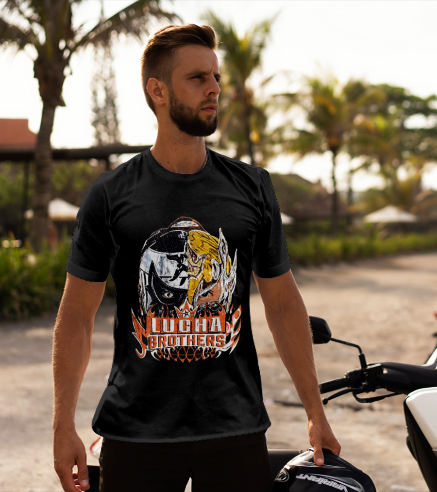 Lucha Brothers Penta Rey Fenix Mask Duo WWE T-Shirt