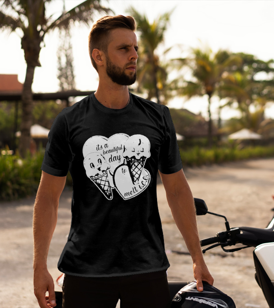 Ice Cream Cones Summer Melt Happy Day T-Shirt