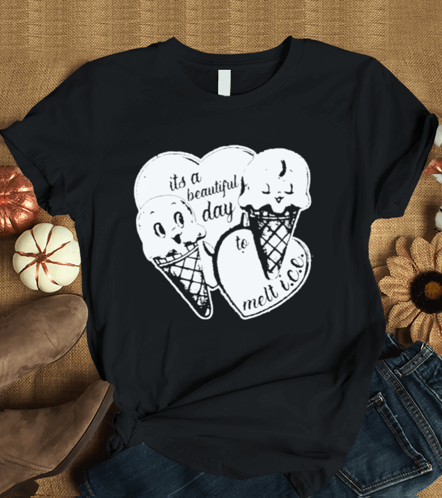 Ice Cream Cones Summer Melt Happy Day T-Shirt