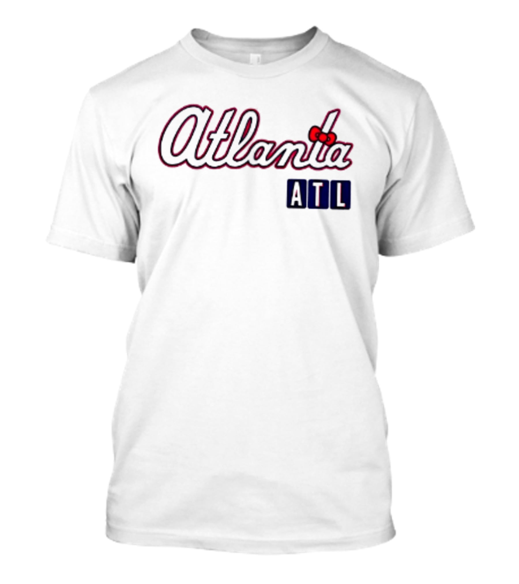 Atlanta Braves Hello Kitty ATL 2026 Baseball Cartoon Collaboration T-Shirt