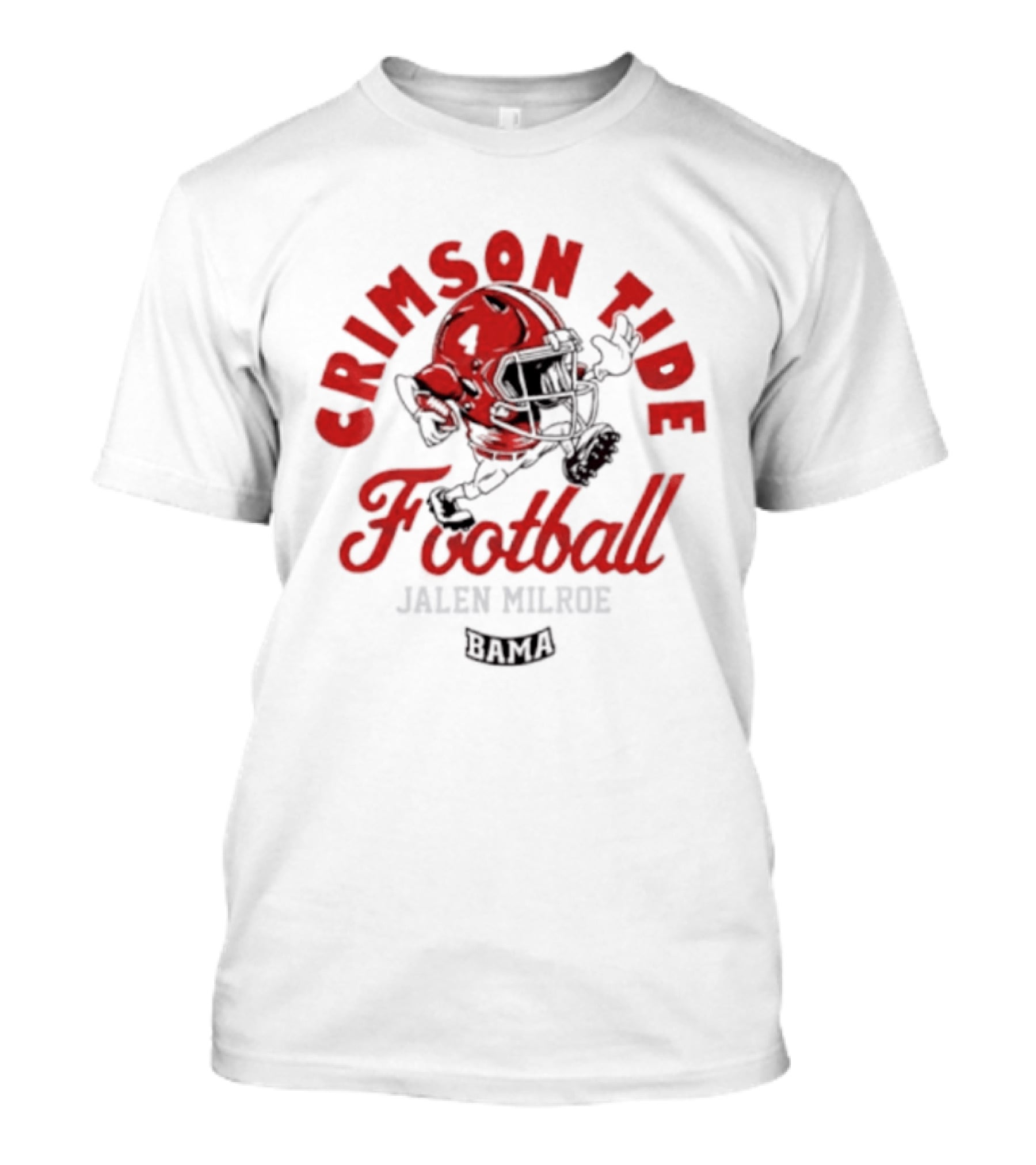 Crimson Tide Football Jalen Milroe Helmet T-Shirt