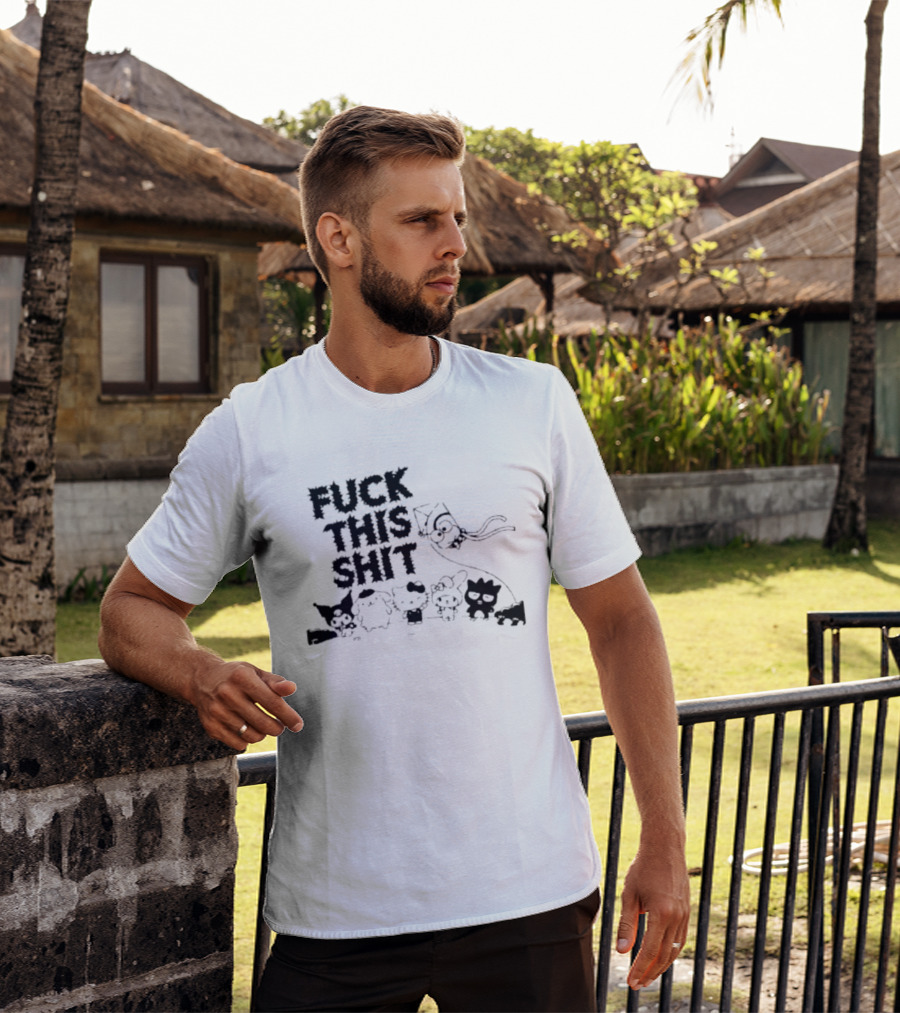Sanrio Hello Kitty Characters 'Fuck This Shit' Cartoon T-Shirt