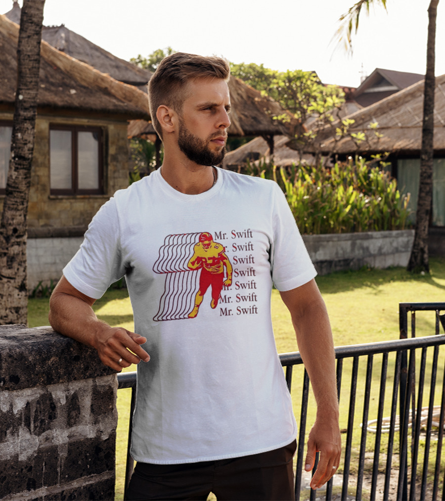 Mr. Swift 87 Kansas City Chiefs Football Player 2 Sided Back T-Shirt