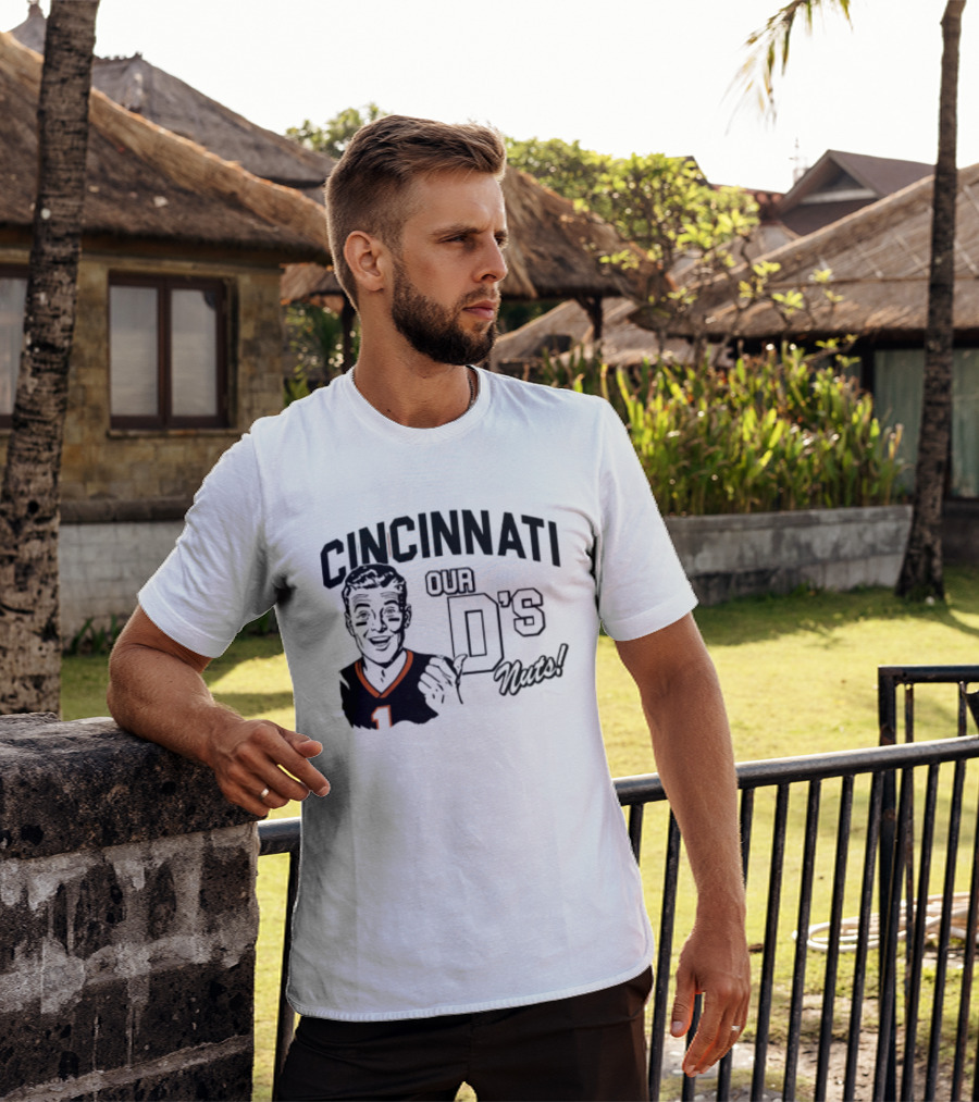 Cincinnati Our D's Nuts Football Orange Bengals T-Shirt