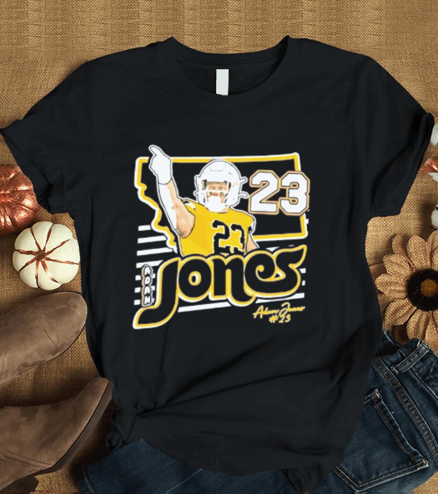 Adam Jones Montana State Bobcats Player 2026 Caricature T-Shirt