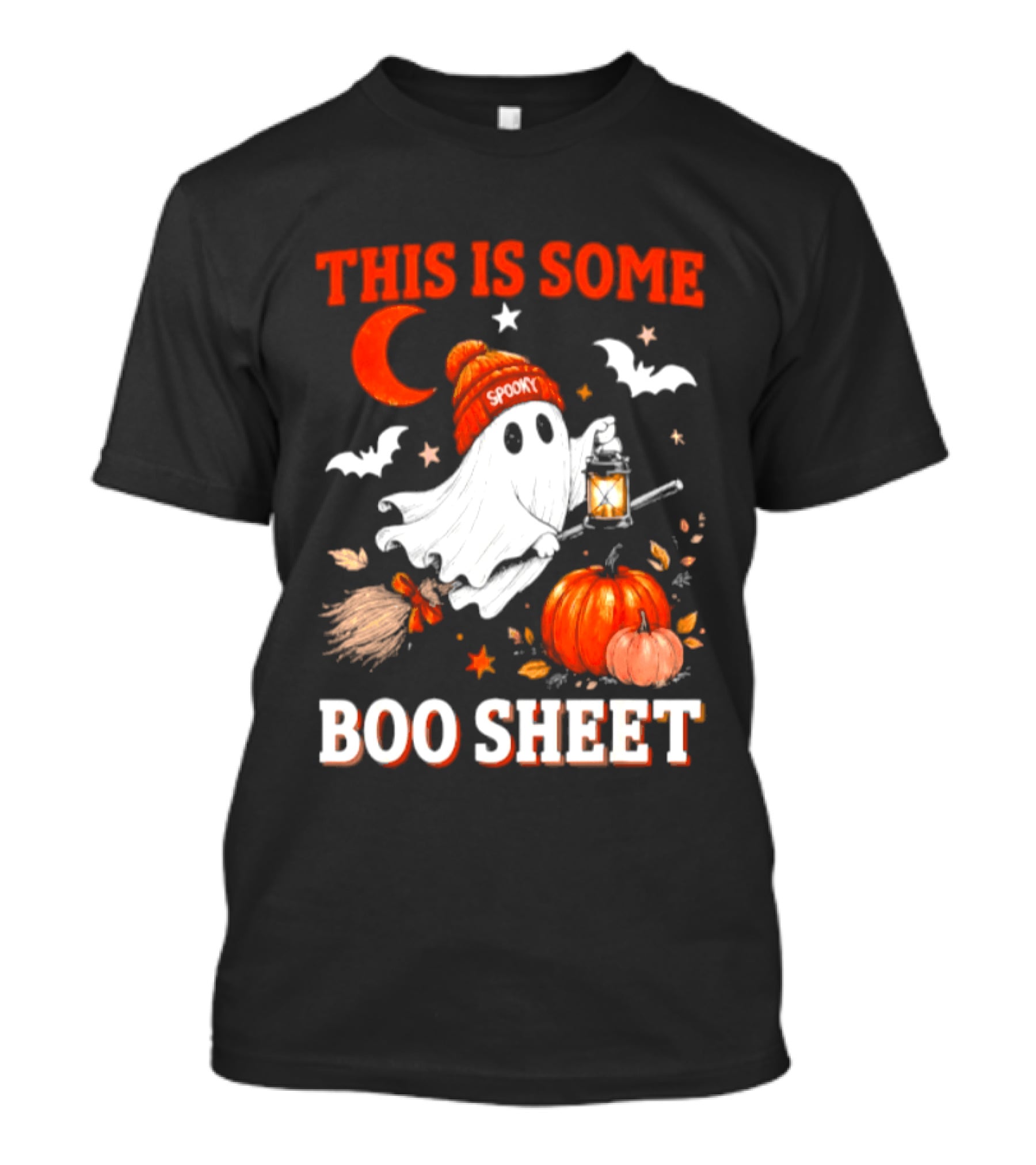 This Is Some Boo Sheet Spooky Ghost Lantern Pumpkin Halloween T-Shirt