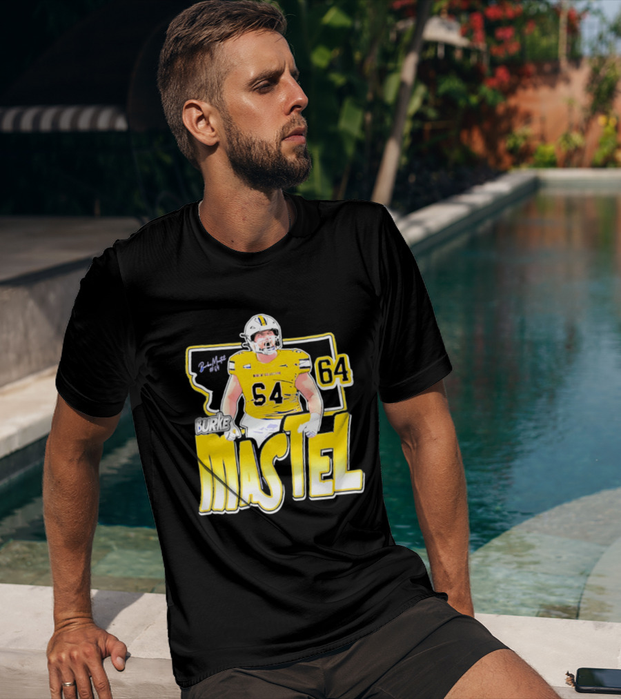 Burke Mastel 2026 Montana State Bobcats Player 64 Caricature T-Shirt