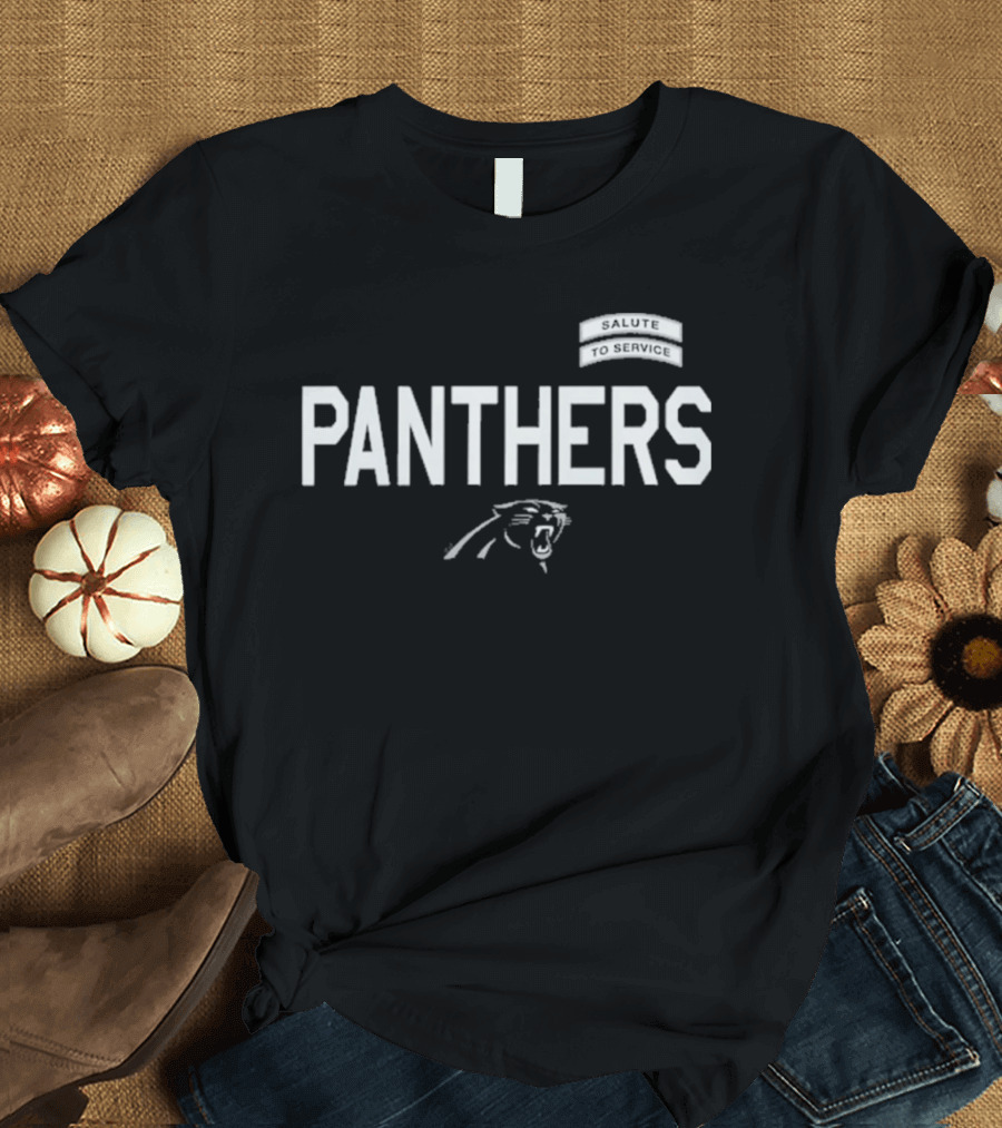 Carolina Panthers Salute To Service 2026 T-Shirt