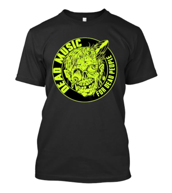 Zombie Vinyl Record Dead Music For Dead People T-Shirt