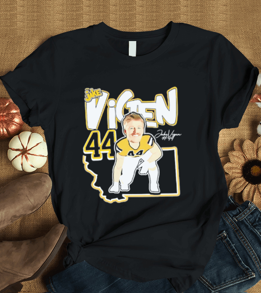 Jake Vigen 44 Montana State Bobcats Player 2026 Caricature T-Shirt