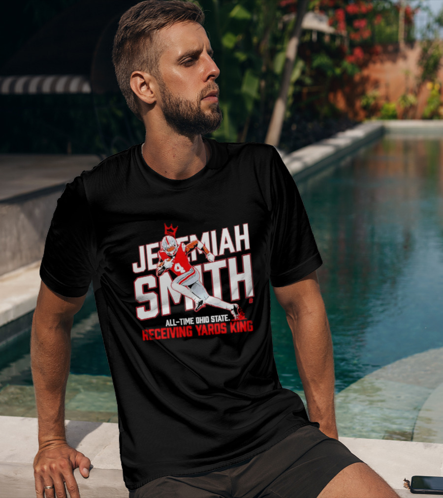 Jeremiah Smith All Time Ohio State Receiving Yards King Football Glory T-Shirt