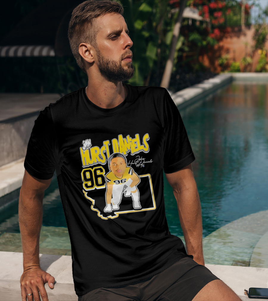 Montana State Bobcats 2026 Hurst Daniels 96 Player Caricature T-Shirt