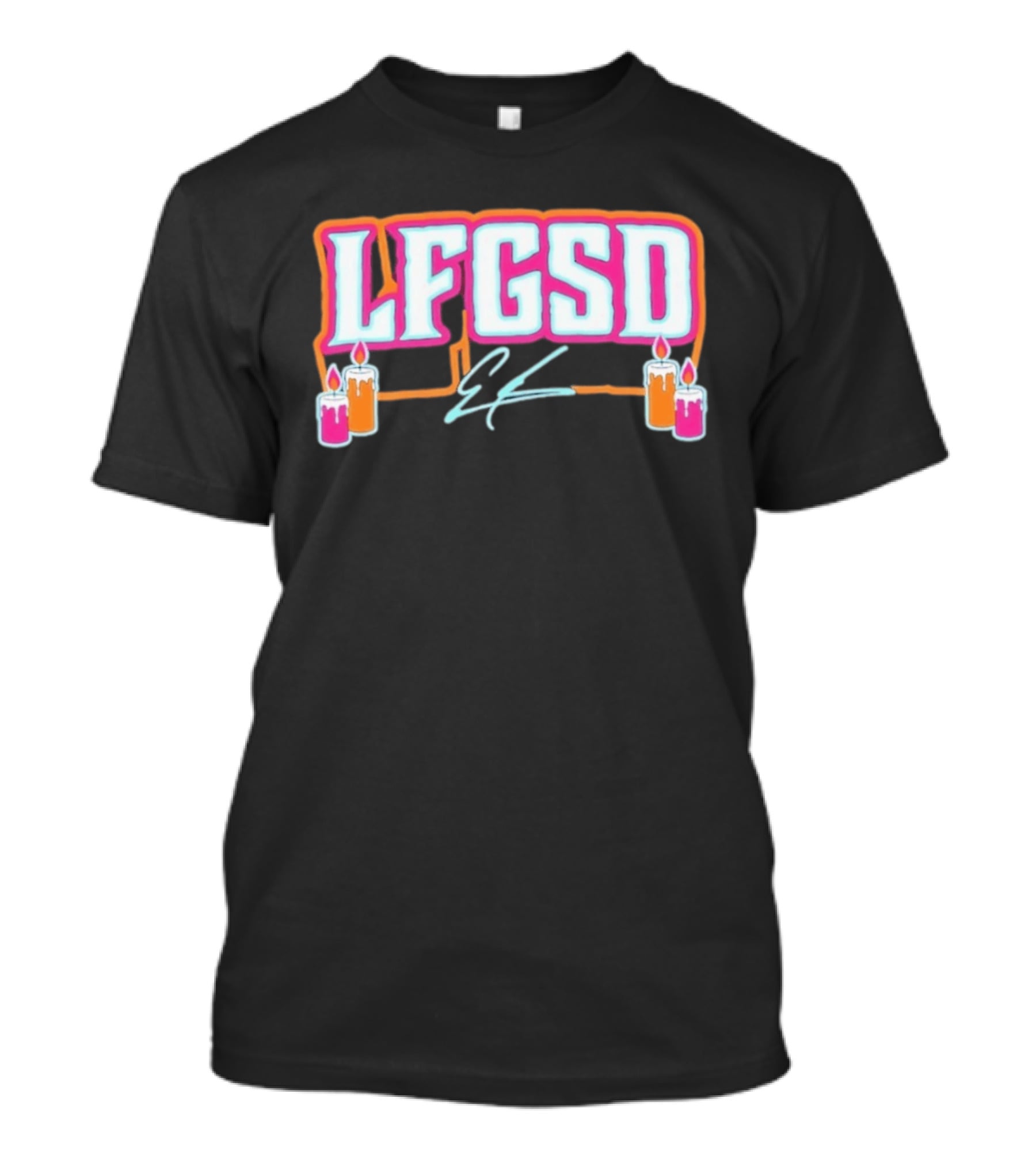 LFGSD Ethan San Diego Padres Candles T-Shirt