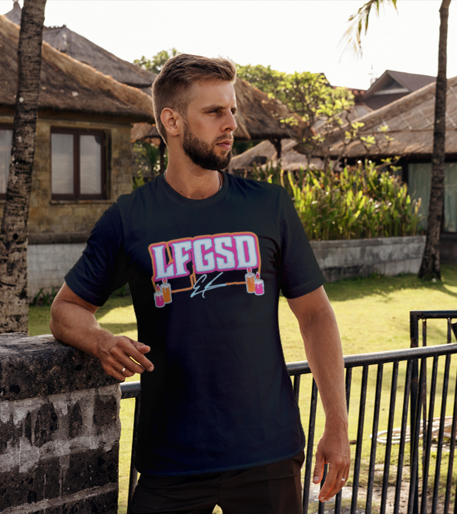 LFGSD Ethan San Diego Padres Candles T-Shirt