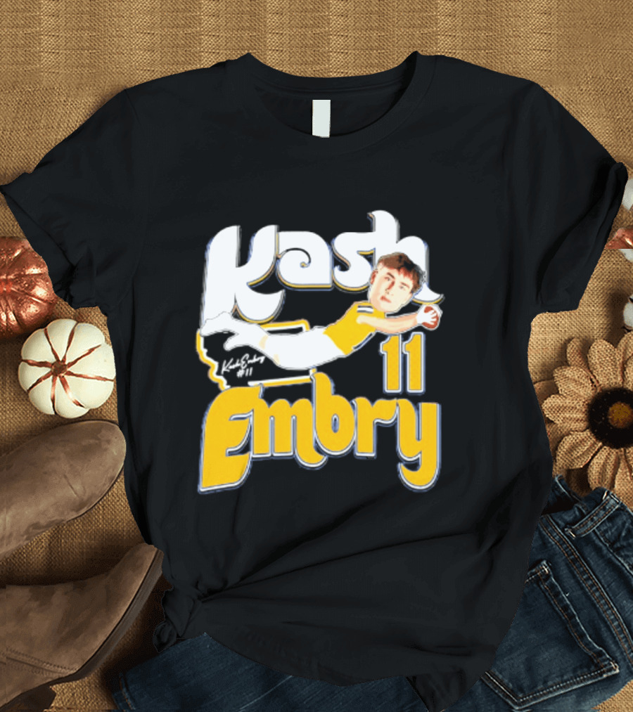 Kash Embry 11 Montana State Bobcats Player Caricature 2026 T-Shirt