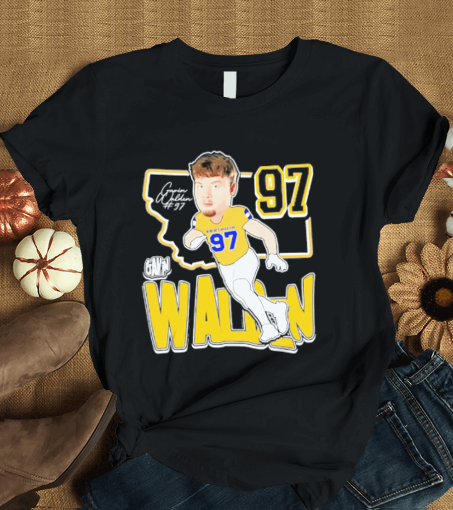 Montana State Bobcats Player Walden 97 Caricature 2026 T-Shirt
