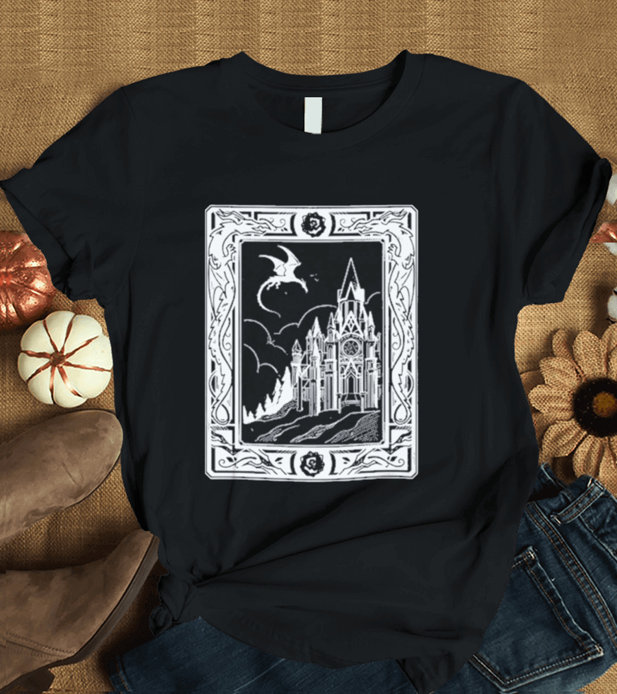 GeminiTay Castle Dragon Gothic Fantasy T-Shirt