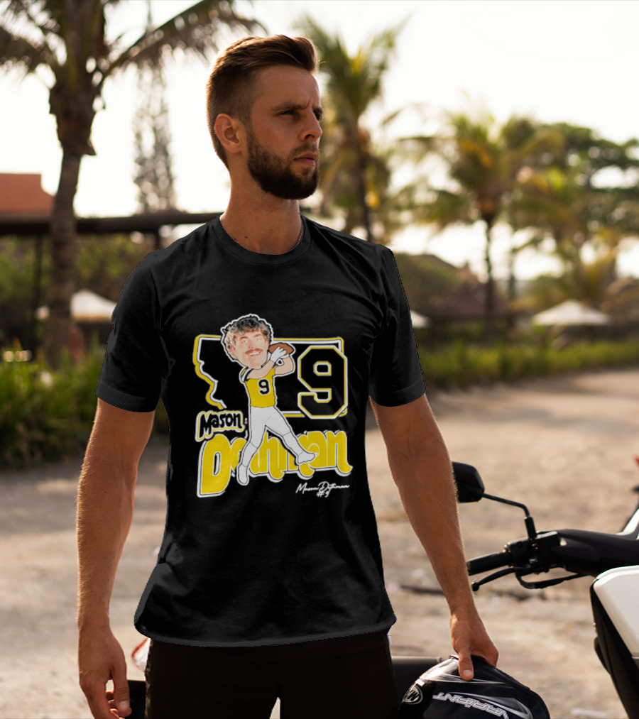 Mason Dethman Montana State Bobcats Caricature 2026 Number 9 Football T-Shirt