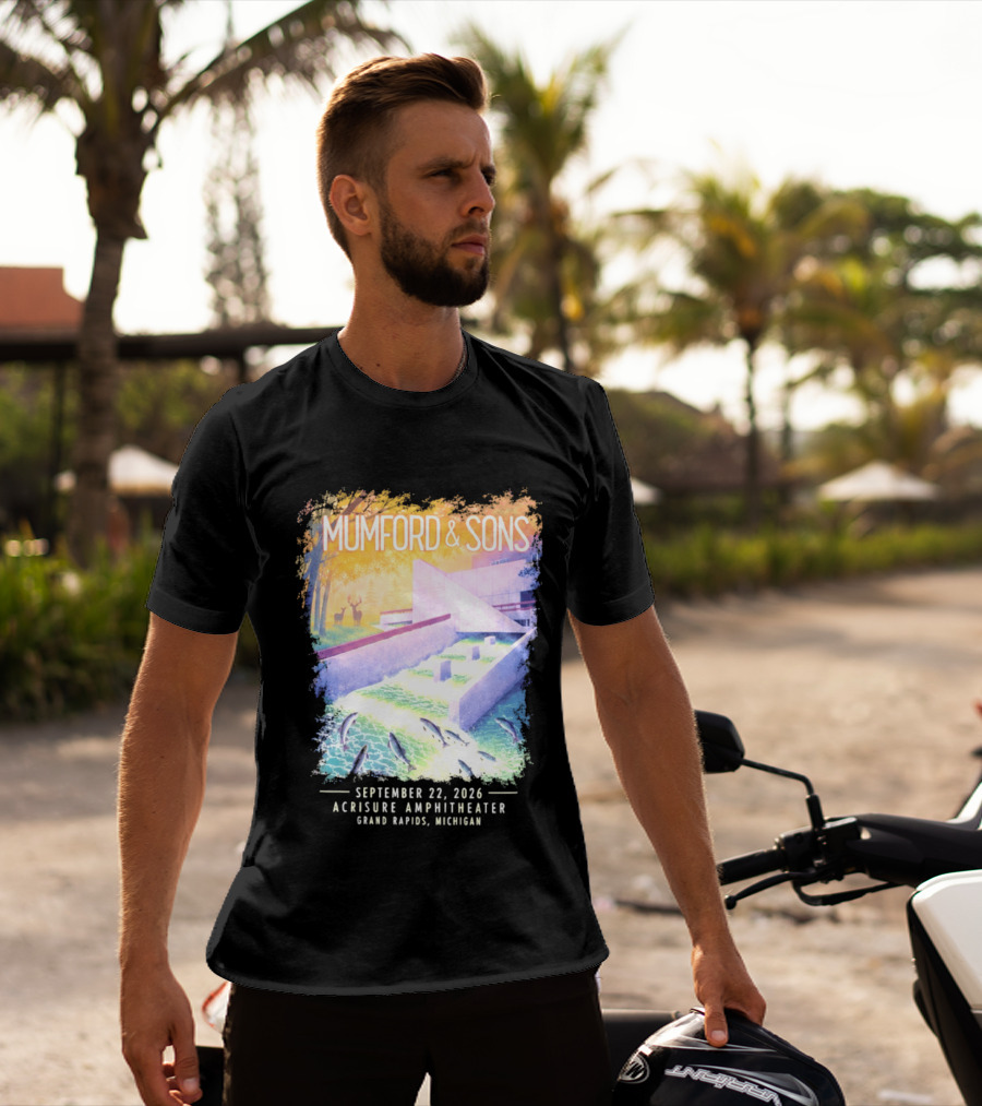 Mumford And Sons Acrisure Amphitheater September 22 2026 Grand Rapids MI Concert Event T-Shirt