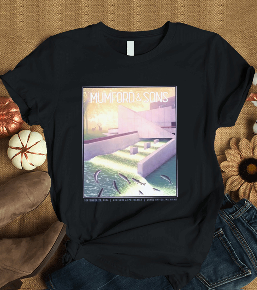 Mumford And Sons September 22 2026 Grand Rapids Acrisure Amphitheater Event T-Shirt