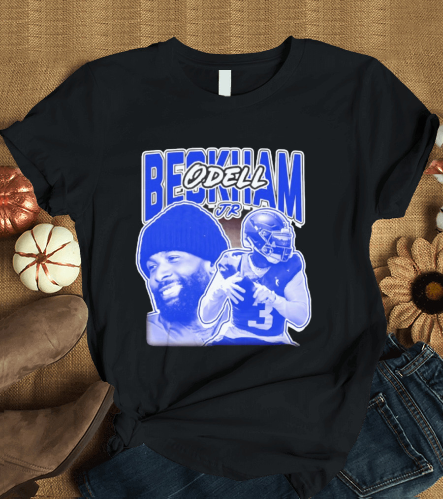 Odell Beckham Jr New York Giants Beckham JR Football Helmets Sports T-Shirt
