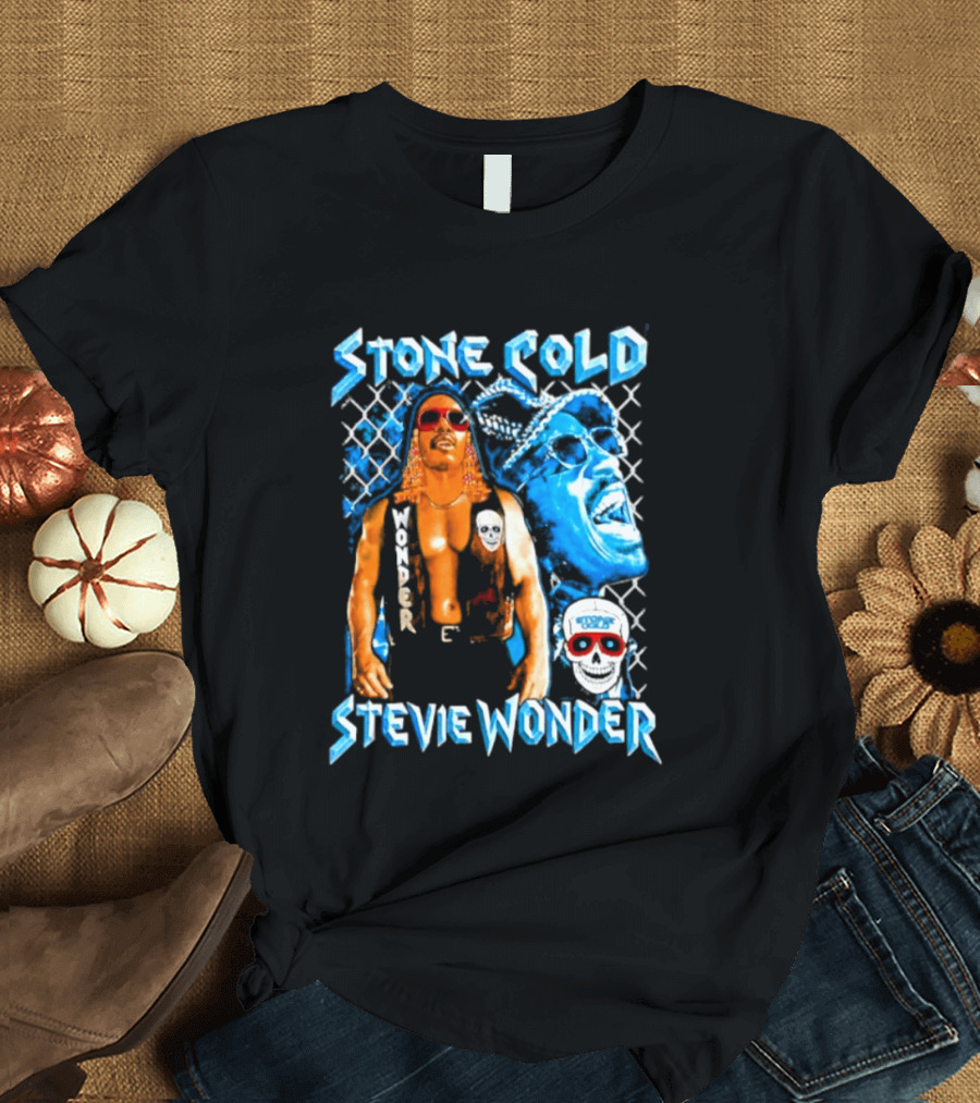Stone Cold Stevie Wonder Iconic Mashup Legend T-Shirt
