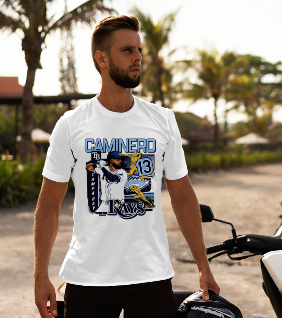 Caminero Tampa Bay Rays 13 Baseball Player T-Shirt