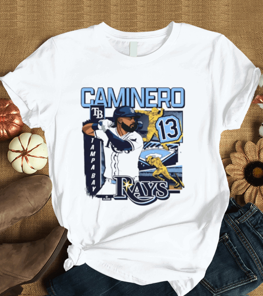 Caminero Tampa Bay Rays 13 Baseball Player T-Shirt