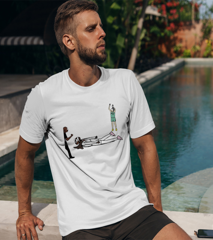 WNBA Basketball Player Tantrum Meme Cartoon Court Moment T-Shirt