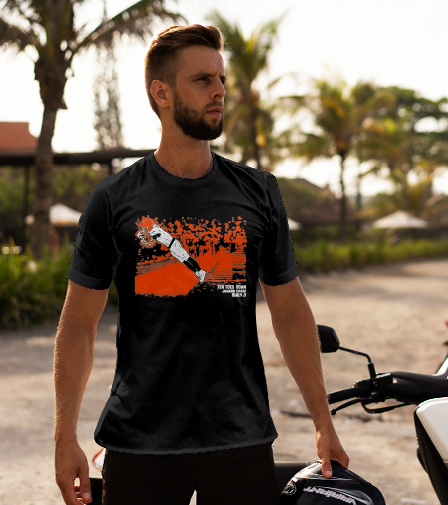 Ja'Marr Chase Ten Toes Down Touchdown Catch T-Shirt