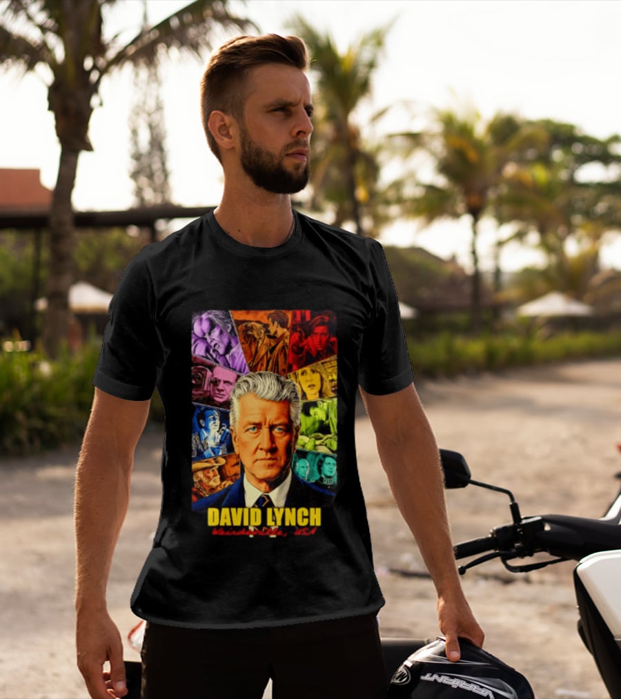 David Lynch Weirdsville USA Iconic Characters Collage T-Shirt