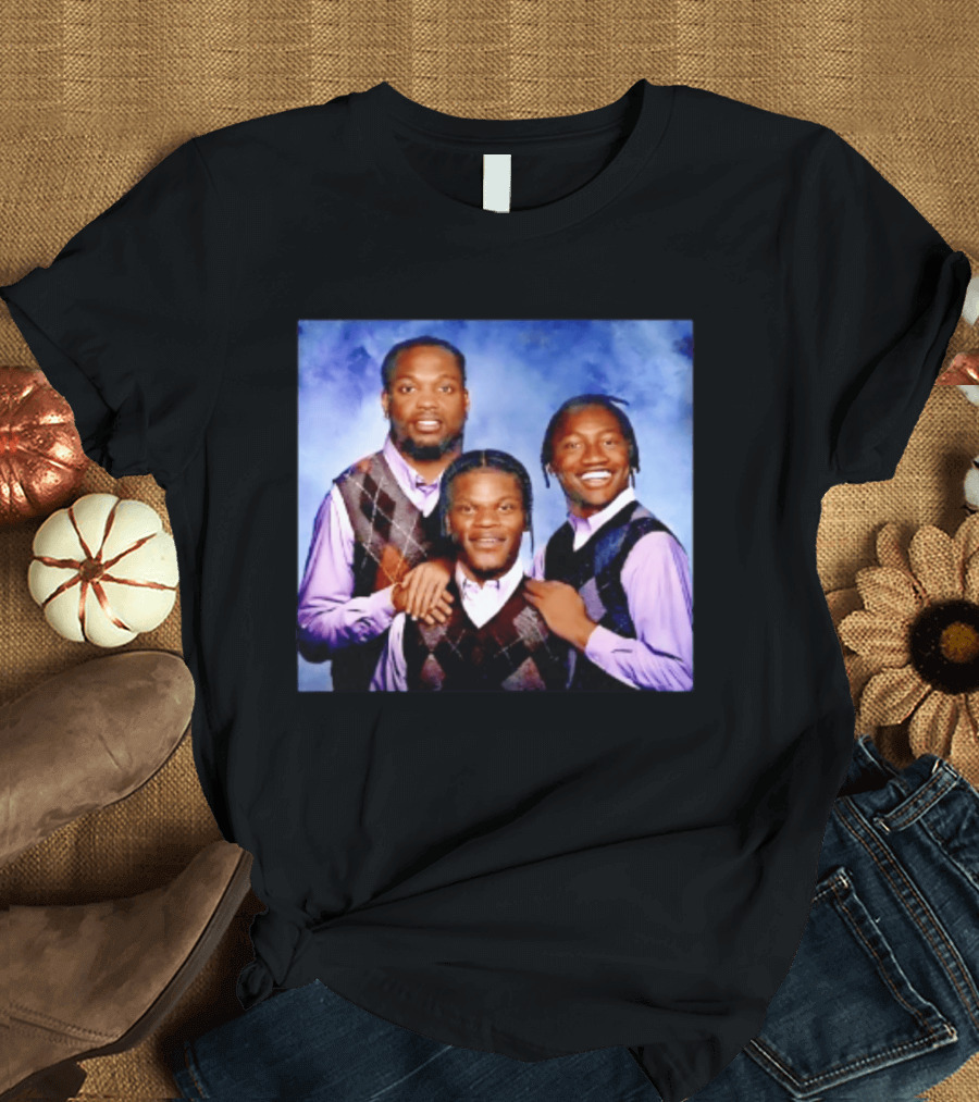 Derrick Henry Lamar Jackson Zay Flowers Baltimore Ravens Step Brothers T-Shirt