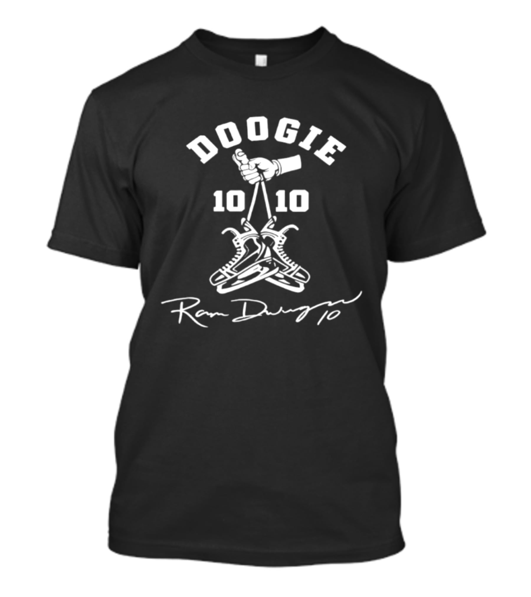 Doogie 10 10 Ron Duguay Hangers Hand Gesture Signature T-Shirt