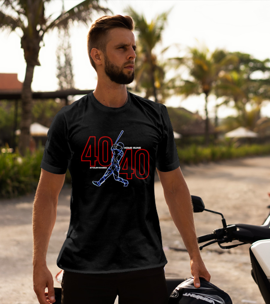 Pete Crow Armstrong 40.40 Home Runs Chicago Cubs Electric T-Shirt