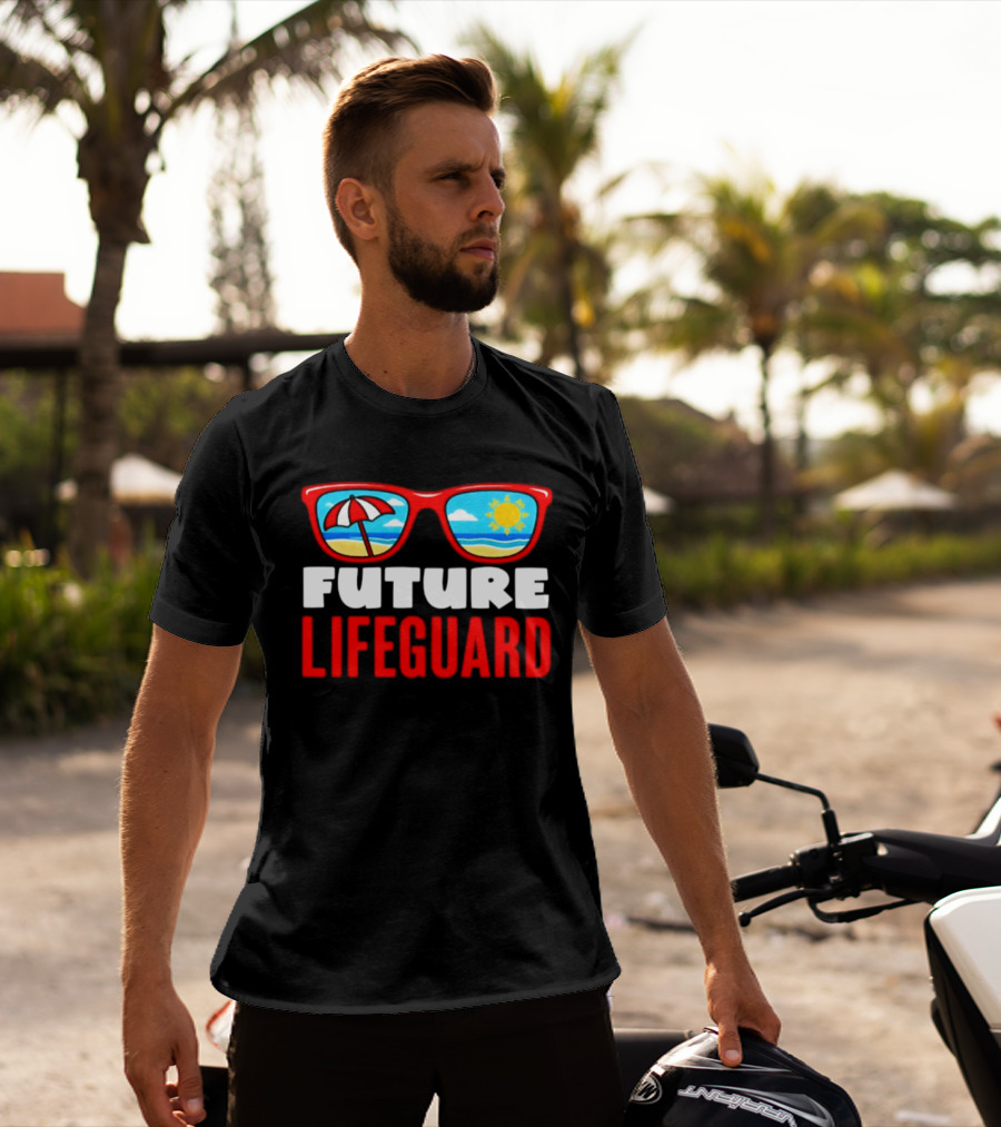 Future Lifeguard Sunglasses Beach Summer Fun T-Shirt