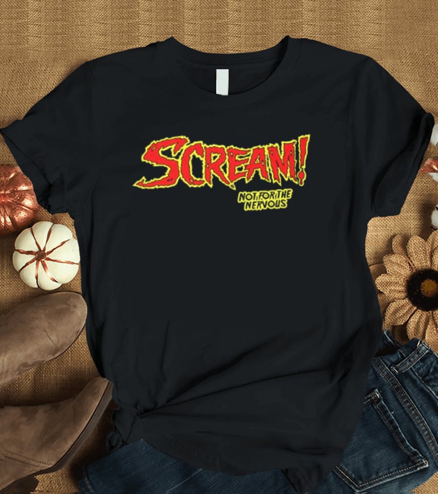 Scream Holiday Special Not For The Nervous Creepiest Special Ever Be Warned 2 Sided T-Shirt