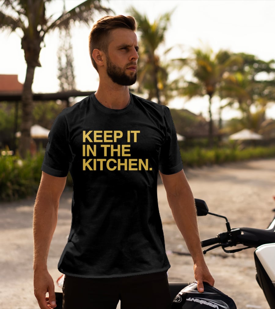 KEEP IT IN THE KITCHEN Notre Dame Fighting Irish Football T-Shirt