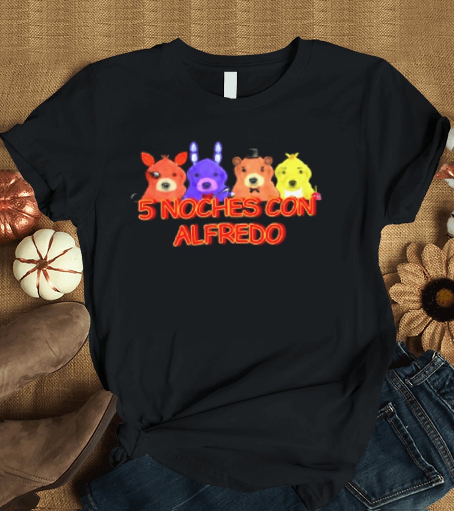 5 Noches Con Alfredo Five Nights At Freddy's Characters T-Shirt