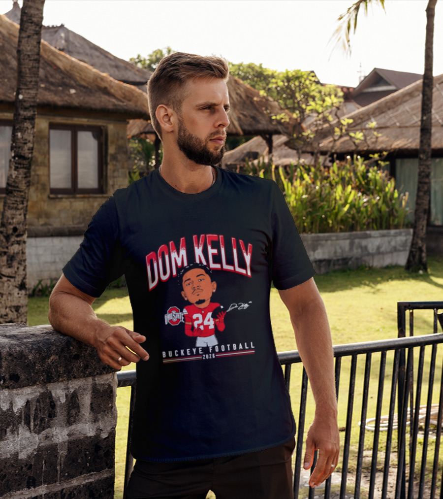 Dom Kelly Ohio State Buckeye Football Caricature 2026 T-Shirt
