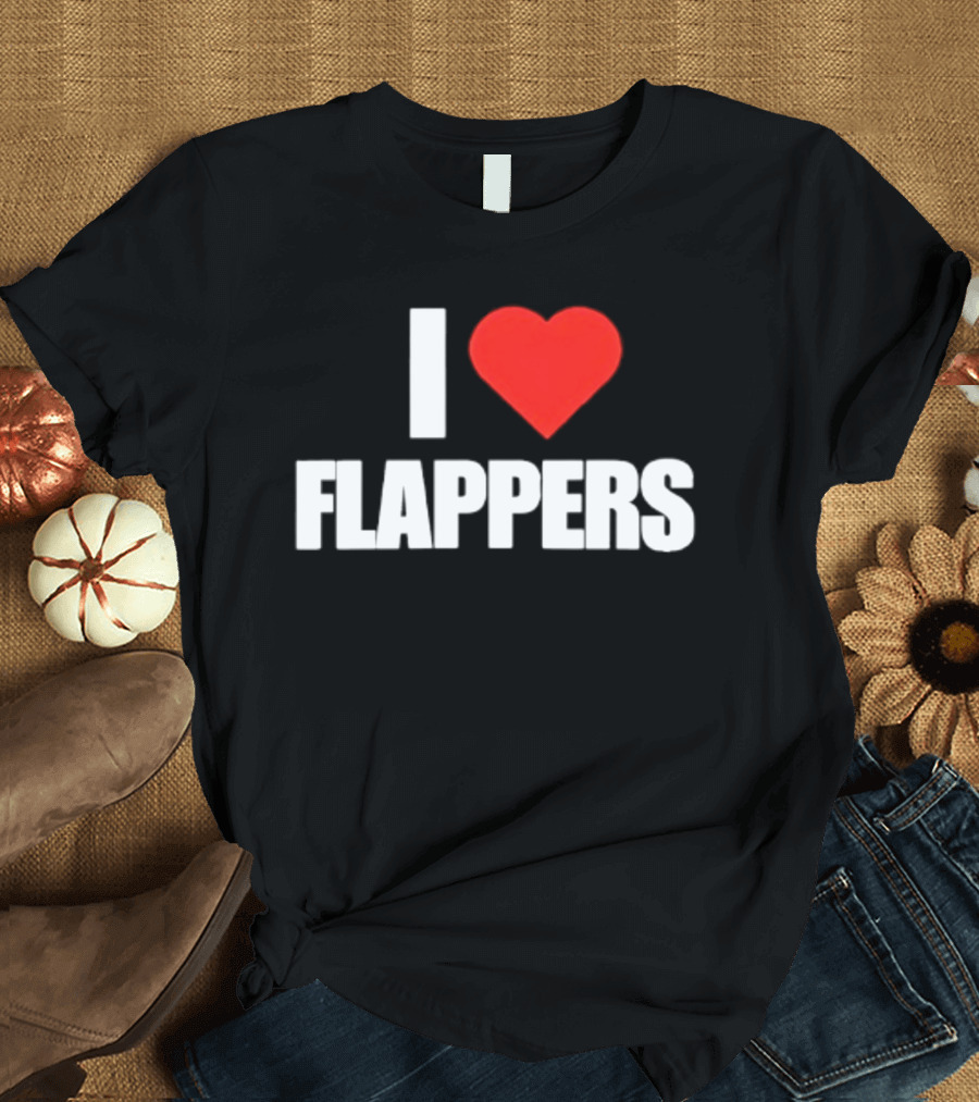 I Heart Flappers Retro Style Nostalgia Fan Favorite T-Shirt