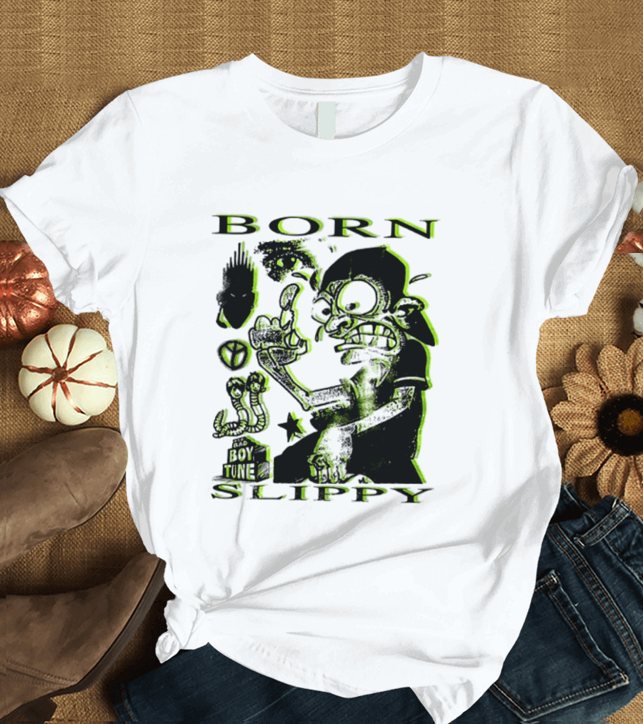 Born Slippy Bad Boy Tune Get Wet Like An Angel Two Sided T-Shirt