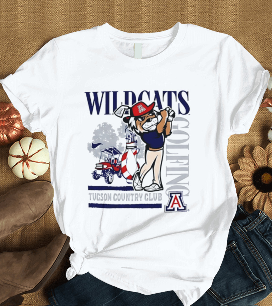 Wildcats Golfing At Tucson Country Club Arizona T-Shirt