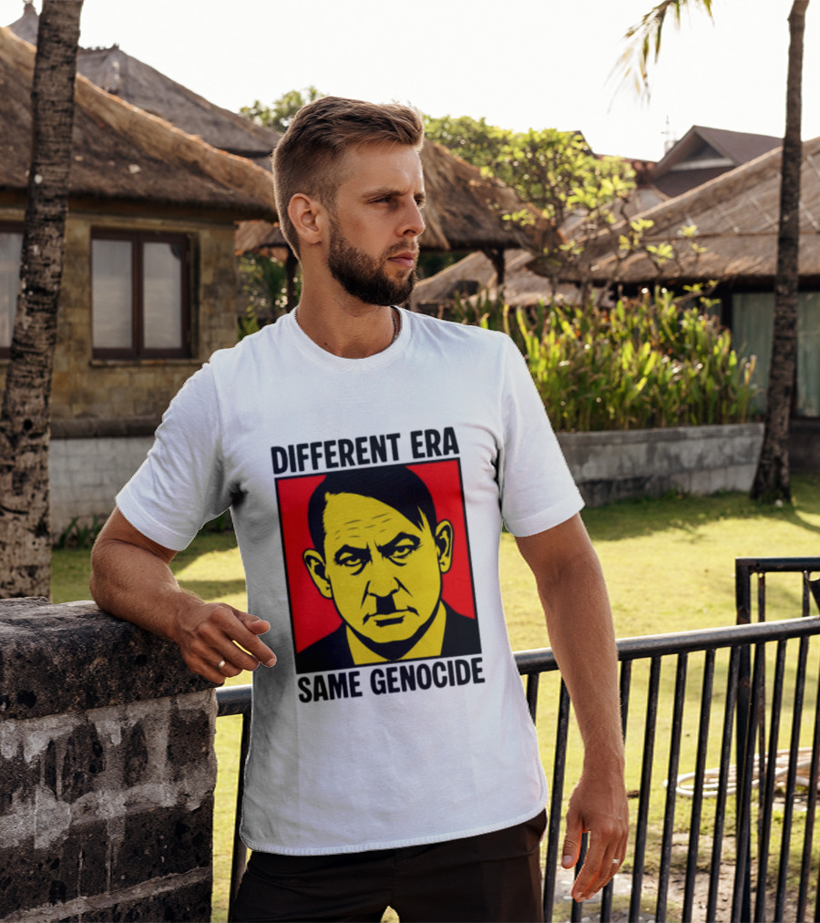 Different Era Same Genocide Protest Activism Iconic Political Commentary T-Shirt
