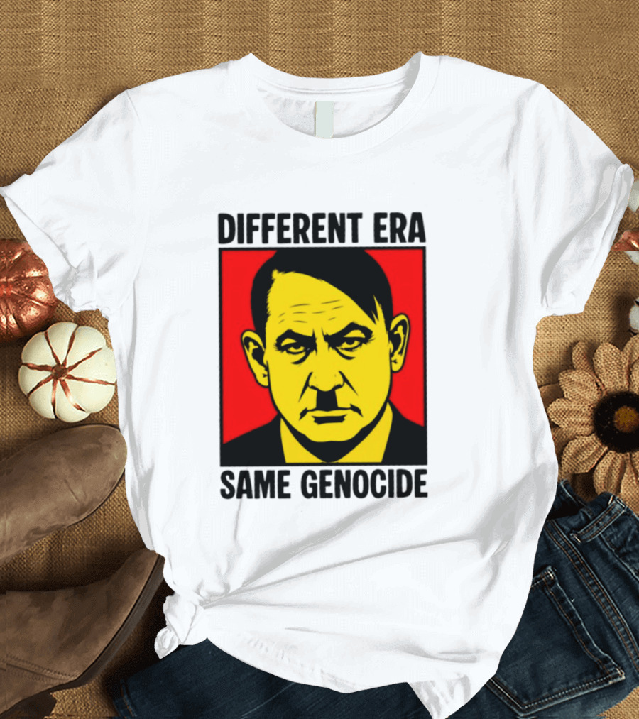 Different Era Same Genocide Protest Activism Iconic Political Commentary T-Shirt