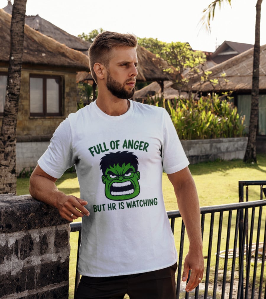 Full Of Anger HR Is Ing Hulk Swag Head T-Shirt