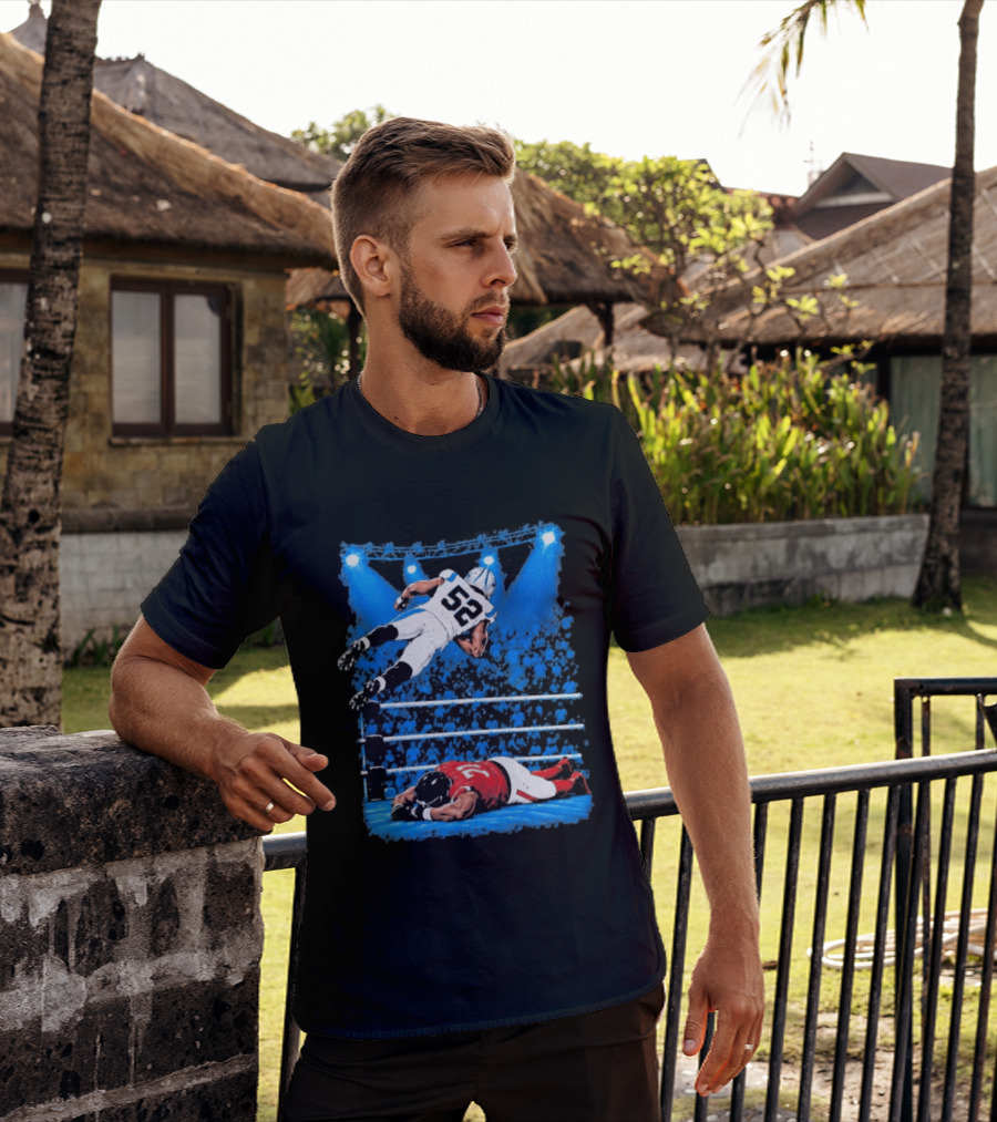 2026 Panthers Trevis Gipson Top Rope Wrestling Leap T-Shirt